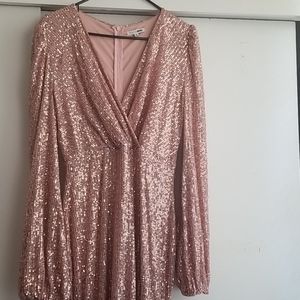 🌹 rose gold gown🌹 fashion nova size XL